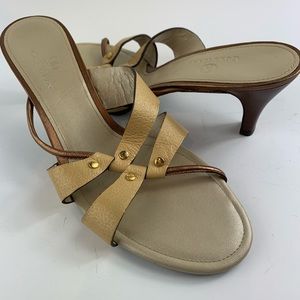 New Cole Haan Lexa gold and copper bronze sandal